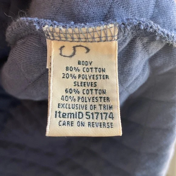 L.L. Bean Women’s Colorblock Quilted button-up pullover sweatshirt - Picture 3 of 7